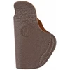 1791 Gunleather FCD-1-BRW-R, brown leather gun holster with textured finish and detailed stitching.