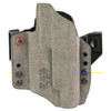 Safariland 1337168 Incog X IWB Holster - RDS Compatible, Ergonomic Concealed Carry for Sig P320 with Red Dot & Light, side view of the compact, ambidextrous holster designed for deep concealment and easy access.