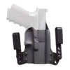 BlackPoint Tactical Mini WING IWB Holster, custom fit for Glock 19/23/32, with KYDEX and Leather materials, designed for concealed carry and secure firearm retention.