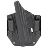 Bravo Concealment BC10-1006, custom black holster for concealed carry firearm with adjustable retention and durable design.
