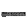 ABC SportZ Made in USA AR-15 Ultralightweight MLOK Free Float Handguard with Barrel Nut, black ULTRALIGHT lightweight M-LOK free float handguard with barrel nut for AR-15 rifles.