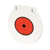 Birchwood Casey BC-RND8 - 8-Inch NM500 Steel Target with White Powder-Coat for Enhanced Shot Visibility, featuring a premium double hang hole design for accurate shooting.