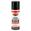 Birchwood Casey BC-33327 High-Performance Gun Cleaner, 1.25 oz spray bottle with a black cap and white label featuring red and black text for fast evaporation and enhanced reliability.