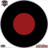Birchwood Casey DIRTY BIRD 3GUN NTN TGT 5-17.25", a circular shooting target with a black outer ring and a red center, used for precision shooting practice and training.