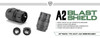 Strike Industries SI-BS-NATO-BK Blast Shield for A2 Birdcage Flash Hider, black blast shield attachment for firearm muzzle protection and recoil reduction