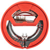 Real Avid Bore Boss AVBB12G - Compact Self-Storing Bore Cleaner with Integrated Brush & Mop for Hassle-Free Gun Maintenance, featured in a close-up image showing its red and black design with built-in cleaning tools.