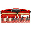 Real Avid Gun Boss Pro Tool Case, innovative kickstand, high-quality brass rods, multi-function handle, organized tools for .22 to .45 caliber and 20-12 gauge firearms.