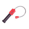 Real Avid Magnetic Bore Light AVBR101-B - Hands-Free LED Illumination for Firearm Bores and Chambers, compact black flashlight with a flexible metallic gooseneck and red switch, designed for easy firearm maintenance.