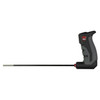 Real Avid AVBMSR2209 Premium Carbon Fiber Gun Cleaning Rod with Ergonomic Grip & Wall Hanger, black and red gun cleaning rod with ergonomic handle for firearm maintenance.