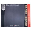 Real Avid Handgun Smart Mat – 19" x 16" Oil-Resistant Cleaning Mat with Attached Parts Tray for Handgun Maintenance, black and red, with clearly marked parts tray and branded logo, designed for firearm cleaning and maintenance.