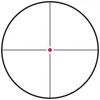 Konus 7274, product image of a rifle scope reticle with crosshairs and a central red dot.