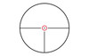 Konus 7184, top view diagram of a firearm scope with crosshair reticle design.