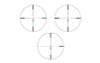 Konus KONUS SIGHTPRO 3X30 BDC MBLK, close-up of the scope's reticle with three different crosshair patterns.