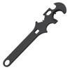 ABC SportZ AR15 Tactical Armorers Wrench Tool Blemished, black multi-purpose firearm maintenance and assembly wrench with gear and hook design.