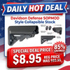 Davidson Defense SK-14638 Davidson Defense SK-14638 SOPMOD Style Collapsible Stock with Storage Compartments, Black SK-14638