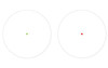 Leapers, Inc. - UTG SCP-DS3840W, image showing two circular sight pictures with green and red dots for target aiming.