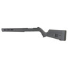 Magpul Industries Magpul Hunter X-22 Chassis for Ruger 10/22, adjustable stock with M-LOK accessory slots in a sleek gray design.