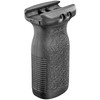 Magpul Industries MAG412-BLK Vertical Fore Grip for 1913 Picatinny Rails, Lightweight Ergonomic Design, black textured plastic material.
