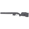 Magpul Industries MAG931-BLK Hunter American Stock for Ruger American Short Action Rifles, adjustable length, ergonomic design, M-LOK compatible, black rifle stock on white background.