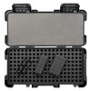 Magpul Industries Magpul DAKA Hard Case MAG1290-BLK, Rugged Storage & Transport Solution with GRID Organizer, open black hard case with foam interior, dividers, and accessories for organized storage.