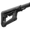 Magpul Industries DT-PR Carb Stock Mil-Spec Black, close-up image showing a tactical black rifle stock with adjustable cheek rest and ergonomic design.