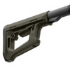 Magpul Industries Dt-Pr Carb Stk Mil-Spec ODg, olive drab green carbine stock with adjustable cheek rest and textured grip for rifles.