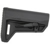Magpul Industries Magpul MOE SL-M Carbine Stock - Mil-Spec, a compact PDW-style AR15/M4 buttstock with ambidextrous release latch, black color.