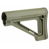 Magpul Industries MOE Fixed Stock Mil-Spec OD, tactical firearm stock with a durable OD green finish and sturdy fixed design.