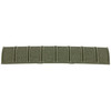 Magpul Industries MAG012-ODG XT Rail Panels - Low-Profile 1913 Picatinny Rail Protection & Control, olive drab green textured rail panel for firearm customization.