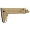 Magpul Industries Magpul Zhukov-S Folding Stock for AK, tan-colored adjustable, durable, high-performance folding stock display with a sleek design suitable for tactical firearms.