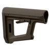 Magpul Industries MAG1435-ODG MOE PR Carbine Stock - Full-Size Adjustable Tactical Stock with Cheek Weld & Support Hand Rest, shown in OD Green color, with ergonomic design and adjustable features for firearm customization.