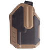BLACKHAWK 419002BCL Omnivore Level 2 Retention Holster for Semi-Automatic Handguns with Streamlight TLR 1 & 2, multi-fit design, tan and black tactical holster for firearm safety and retention.
