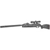Gamo USA 6110068754 Swarm Whisper .177 with Scope, air rifle with sleek black design and telescopic sight for precise aiming.
