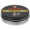 Gamo USA 632176854 TS 22 Pellet, .22 caliber, 200-piece pack, black round tin container with red and yellow labels, designed for long-distance airgun shooting competitions.