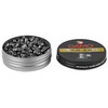 Gamo USA 632176854 TS 22 Pellet, .22 Cal 200/Pk, airgun pellets in a round tin container with lid, metallic pellets inside.