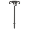 CMMG ZEROED Ambidextrous Charging Handle for AR15, durable black finish, made of 7075 aluminum, featuring perfect grip design.