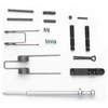 CMMG 55AFF62 AR-15 Parts Kit Field Repair - Mil-Spec Enhanced Repair Kit for AR-15, assortment of metal firearm repair components and parts on white background.