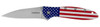 Kershaw 1660USA Kershaw 1660USA Leek 3" Drop Point Blade Folding Knife, 14C28N Blade Steel with American Flag Handle 1660USA
