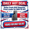 Butler Creek BCA1XSML Butler Creek BCA1XSML ASAP Pistol Loader, Loads Most Single Stack Magazines, 9MM-45 ACP, Polymer BCA1XSML