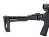 Strike Industries SI-FSA-SP-STOCK Adjustable FSA Polymer Stock with Picatinny Mount, black polymer tactical rifle stock with adjustable length and Picatinny rail for mounting accessories.