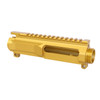 Guntec USA GT-UPPER-SL-GOLD AR-15 5.56 "Slabside" Stripped Billet Upper Receiver, anodized in gold.