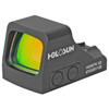 Holosun Technologies Holosun 507K Multi-Reticle Compact Pistol Red Dot Sight with Shake Awake Technology, black compact optic with colorful lens and control buttons.