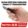 Kershaw 1025X Cinder Folding Knife: 1.4 Blade, Stonewashed
