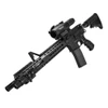 NcStar NcSTAR VSRTM3940GV3 SRT Gen3 3-9X40 Mil-Dot Rubber Armored Rifle Scope, image showing the full rifle scope mounted on a tactical rifle with a sleek black finish and a durable rubber armored exterior for enhanced grip and protection.