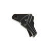 Tyrant CNC TYTD-G43TRIG-BLK-BLK, black trigger for CNC machinery, precision machined trigger component.
