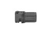 Strike Industries SI-BS-OPP-SF-BK Oppressor SF, gun suppressor with a black matte finish and textured design for reduced muzzle blast.
