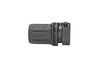 Strike Industries SI-BS-OPP-SF-BK Oppressor SF, compact black firearm suppressor with textured surface for enhanced grip.