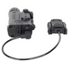 Holosun Technologies Holosun IRIS-RD1 IRIS 1 Remote Cable RD Laser - High-Visibility Red Laser for Tactical Shooting, Picatinny Compatible, showing the remote cable connected to the laser device on a firearm.