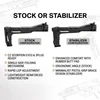 Strike Industries SI-FSA-SPCZ Single Side Folding Adapter for the CZ Scorpion EVO3 and 3Plus, black firearm stock and stabilizer with ergonomic design and lightweight reinforced construction.