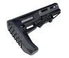 ABCSportZ Made in USA AR15/M16/M4 Mil-Spec Enhanced Stock with Screwed, Rubberized Recoil Pad, black finish, featuring ergonomic design and adjustable parts for improved stability and comfort.